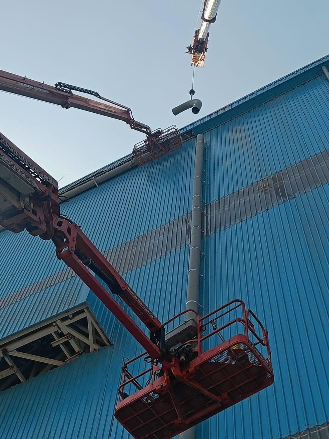 Industrial roofing project by Rishonn & Reyansh at